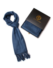 Load image into Gallery viewer, Alice Blake&#39;s Premium Navy Pashmina