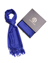 Load image into Gallery viewer, Alice Blake&#39;s Premium Royal Blue Pashmina