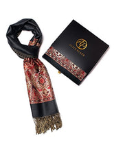 Load image into Gallery viewer, Alice Blake&#39;s Premium Black Paisley Pashmina